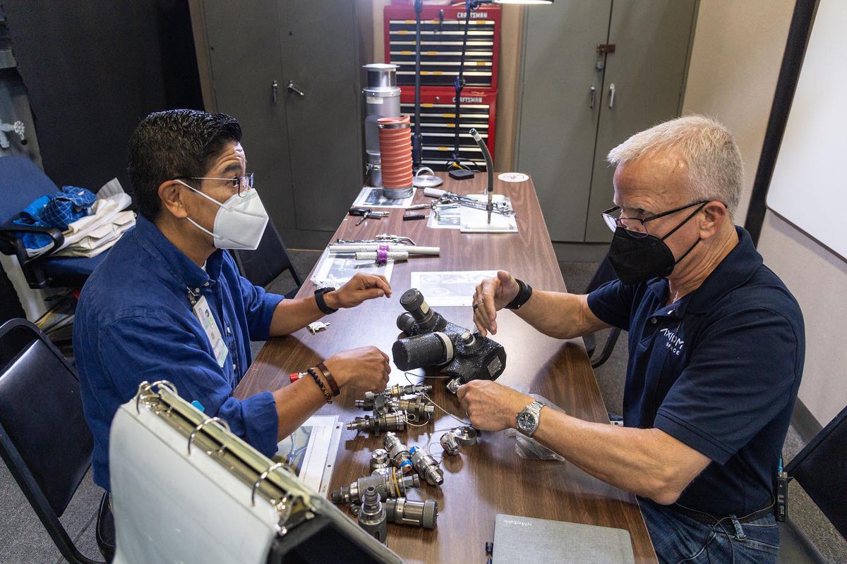johnpshoffner's tweet photo. User Tools + Connector Training: Got an overview of the tools and mechanics I need to learn to do maintenance in space. Now let’s try using them in zero gravity. @NASA_Johnson @Axiom_Space @SpaceX #astronauttraining #axiomspace #spacex #nasa #astronaut #nasajohnson #science #iss https://t.co/dCrQPe8JZB