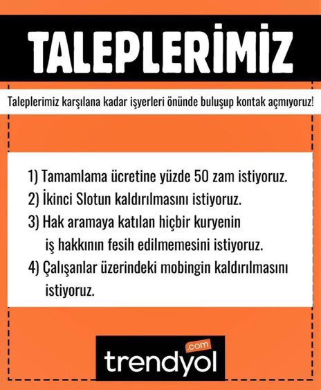 barisatay's tweet photo. #HaklarıVerTrendyol @Trendyol https://t.co/RF47QtC0Q3