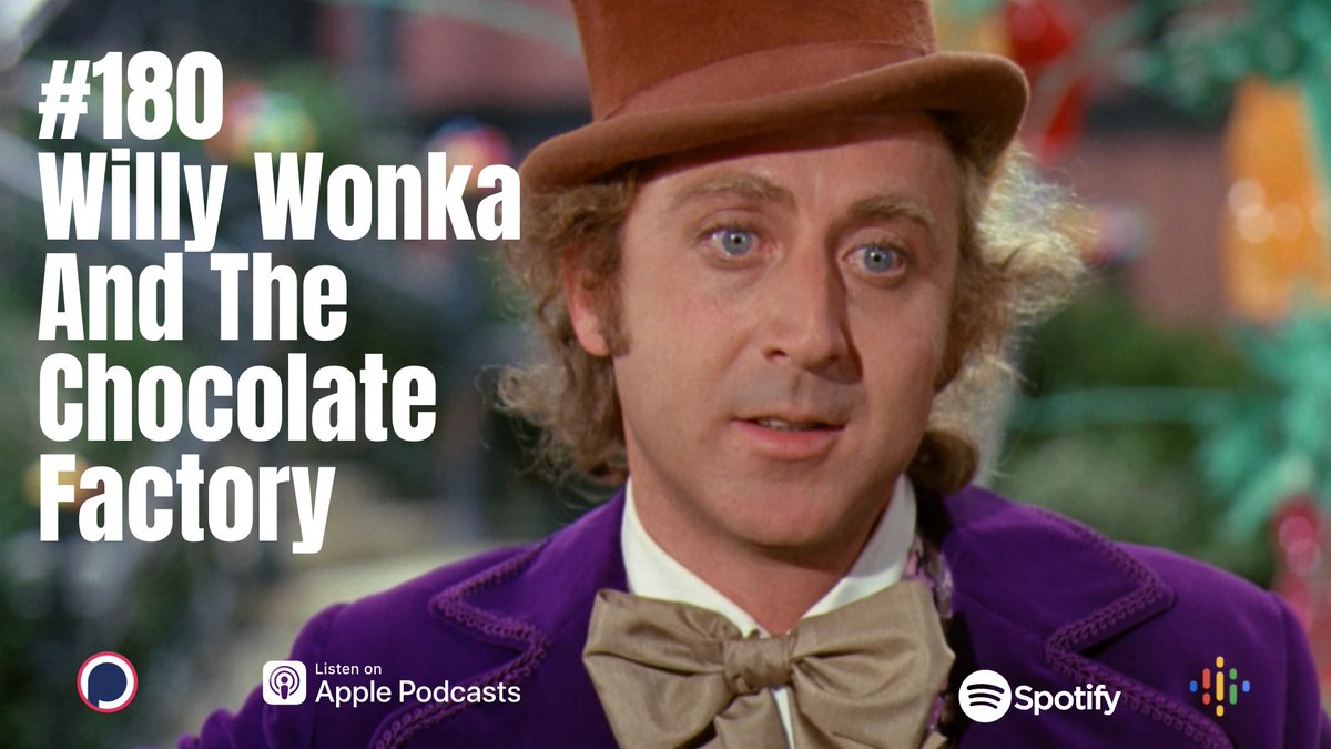 Our Latest #Podcast is out now and it's scrumdillyumptious! 🍫

No golden ticket necessary as we visit Willy Wonka and The Chocolate Factory (1971)

Everlasting gobstoppers, fizzy lifting drinks and childhood trauma! Let's go! 

Here's a link
linktr.ee/SorryYoureInMy…

#PodNation