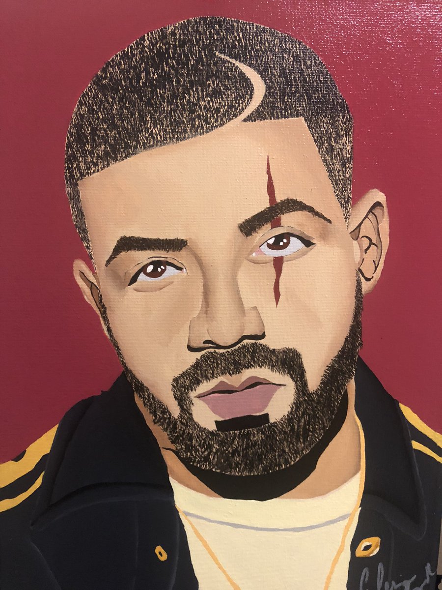 Leenorock's tweet photo. “Aubrey” 11x16 is up for grabs. Hit my DM #PVAMU #Drake https://t.co/7VzvJqx1l3