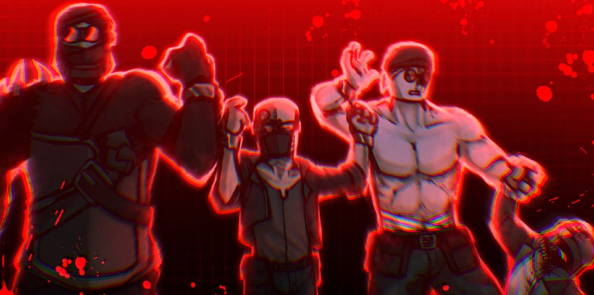art for the song "bound in one chain"

#madnesscombat #madnesscombatfanart #madness_combat #Hank #2BDamned #Sanford #Deimos (#Dedmos) #art