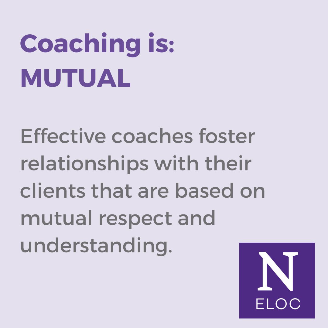 NU_ELOC's tweet photo. Over the next week, we are going to provide answers to one of the most important questions coaches and coaching clients can ask: 

WHAT IS COACHING? 

We will answer this question by sharing several things that coaching is, and a couple of things it is not. https://t.co/nddVbIhkEK