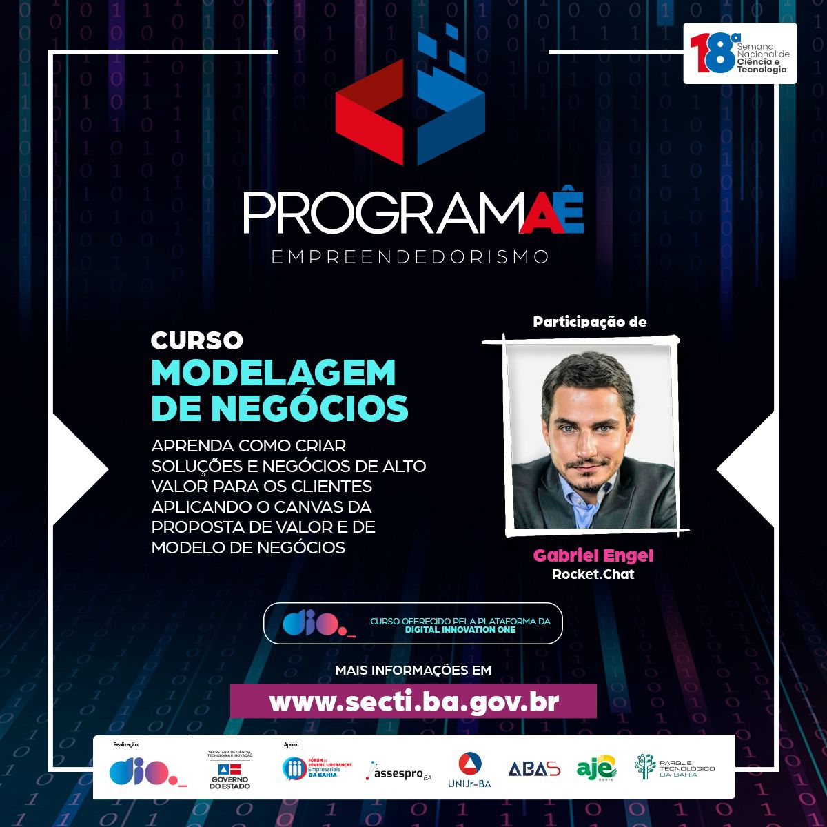 SetreBahia's tweet photo. Mais informações - https://t.co/GiANN5RVh8 #programaê #ciência #tecnologia #inovação #setrebahia https://t.co/REFotZ7CD5