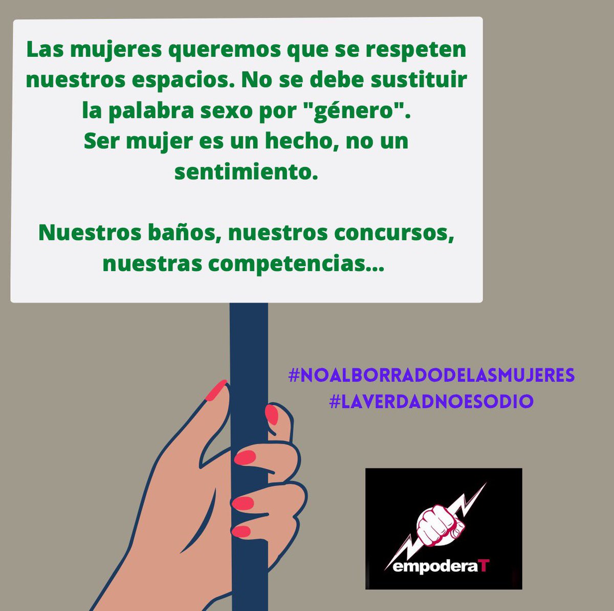 AleYaRu's tweet photo. #NoAlBorradoDeLasMujeres
#LaVerdadNoEsOdio
@g_quadri
@AmerangelLorenz
@lopezobrador_
@SEGOB_mx
@CNNEE
@inmujeres
@COPRED_CDMX 
@CONAPRED 
¿De qué sirvió la lucha de todas las mujeres por espacios y reconocimiento de derechos, si ahora todos pueden ser mujeres? No nos borren! https://t.co/OWrsx2LCxm
