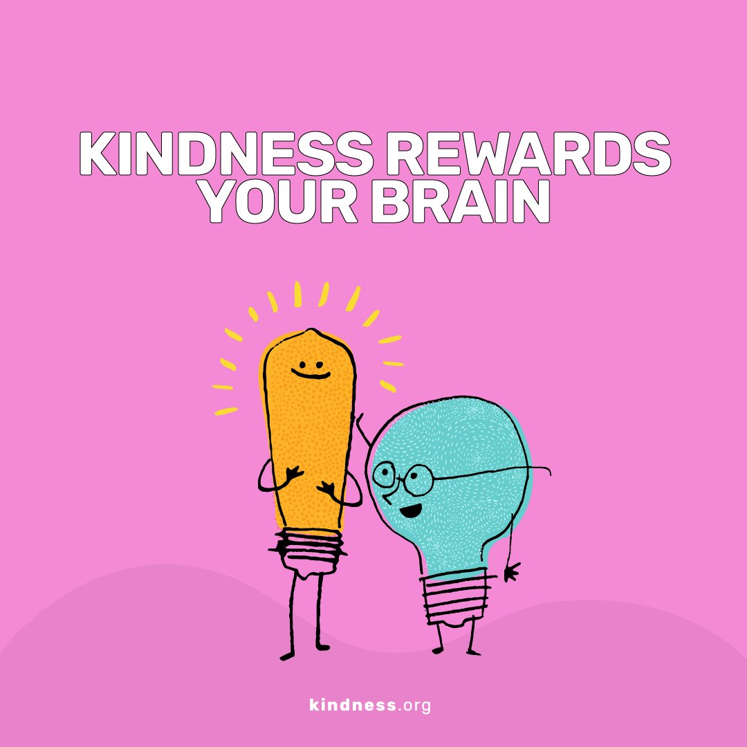 kindness_org's tweet photo. Kindness rewards the brain: A growing body of research shows that #practicingkindness and being generous triggers the reward centers of the brain. (Park et al., 2017)
Reward your brain right away by visiting our Get Started Page! https://t.co/T1olojhnWv https://t.co/yxIIsenWDv