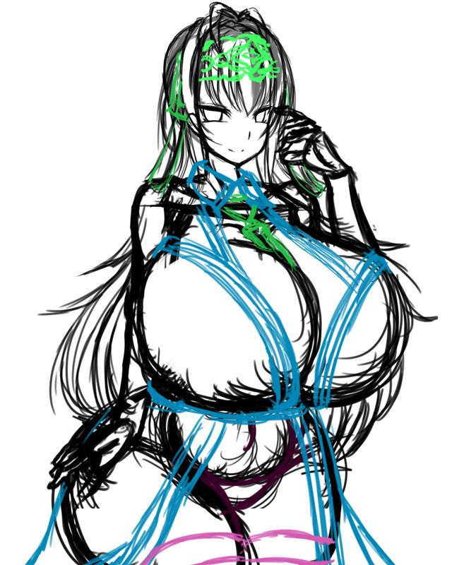 前のむちむち系、こんな感じの絵柄かな 