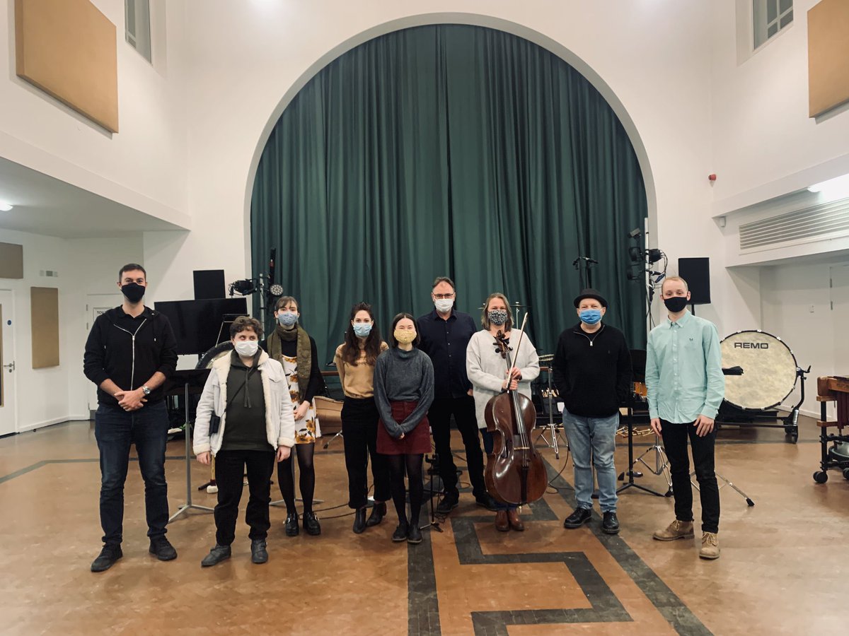 Fantastic day with <a href="/PsapphaEnsemble/">Psappha</a>! Lots of wonderful sounds and a huge thank you to <a href="/TurnageTime/">Mark-Anthony Turnage</a> #newmusic