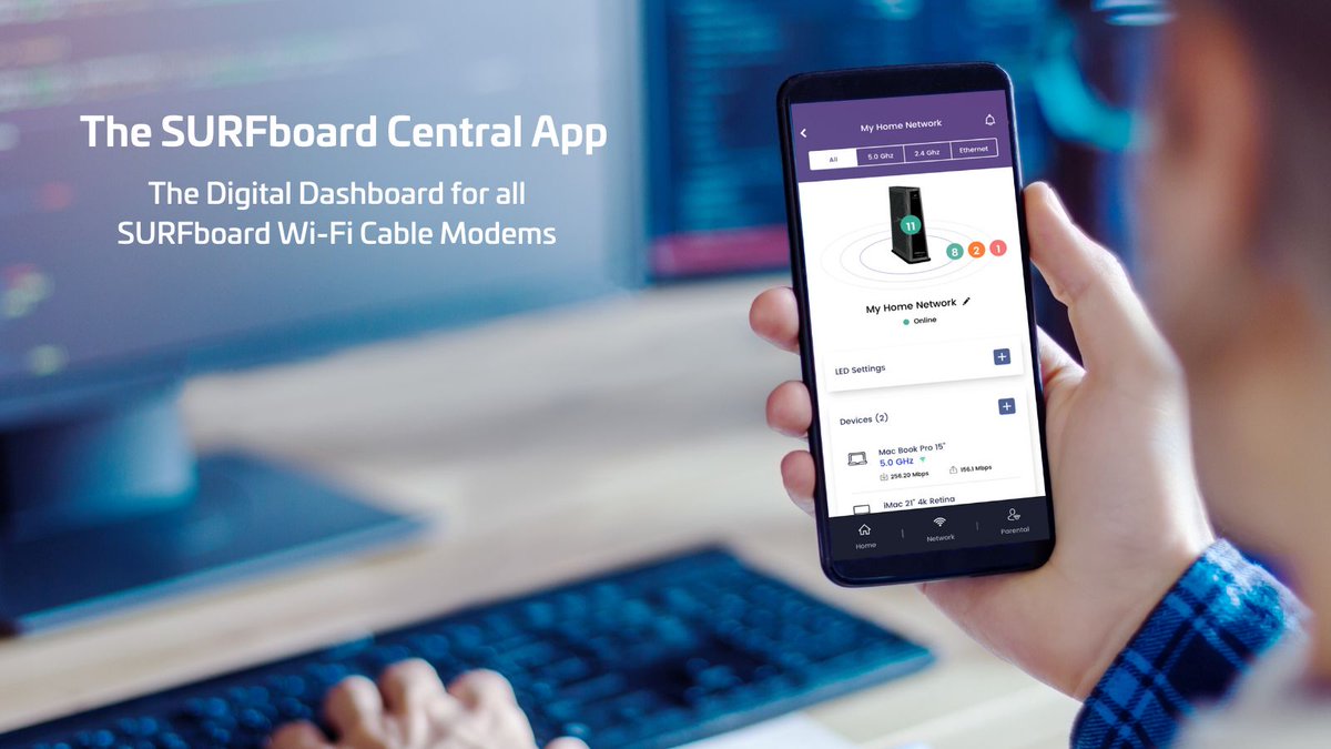 ARRIS's tweet image. Today, the SURFboard Central app is now available for #ARRISSURFboard #WiFi #cablemodems. In this blog, Ronen Stern explains the new features our Wi-Fi cable modem customers should come to expect using SURFboard Central app. bitly.com/31QWSQX #ARRIS