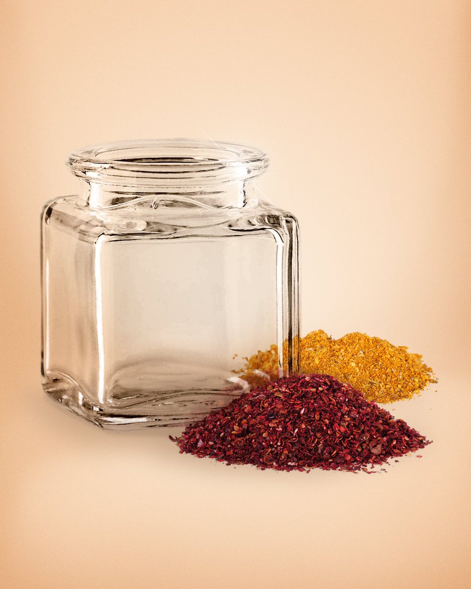 GlassnowCo's tweet photo. Our 1.4 oz square glass jars are a favorite for housing spices &amp; herbs. 

This simple yet distinct style is perfect for showcasing your products to customers. Top off your spice jars with a tapered cork for a safe and secure seal!

#sustainablepackaging #glassjarsupplier https://t.co/RM3iW1Yv7Z