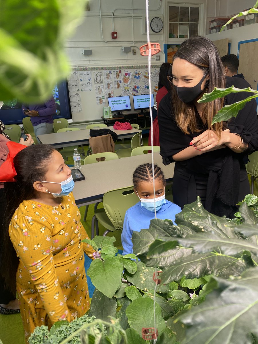 NYsunworks's tweet photo. Yesterday was a great day celebrating the opening of PS 158's hydroponic classroom with @RepJeffries, @BKBPReynoso, @CMSandyNurse, @TamraCollinsD19, and Principal Towles and staff. 

Huge thank you to @NYCMayor for funding this incredible lab! https://t.co/y4xoxMqsKW