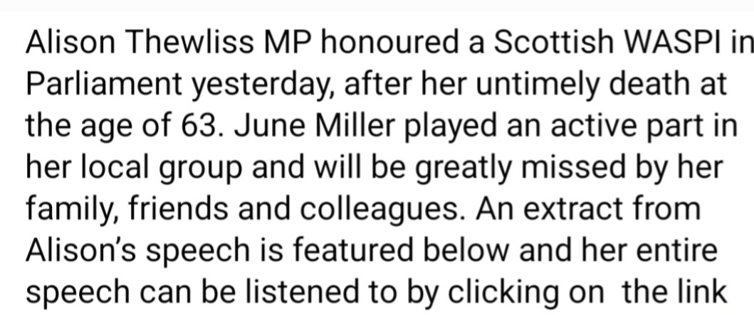 #1950s #WASPI women
facebook.com/AllisonThewlis… to see entire speech.