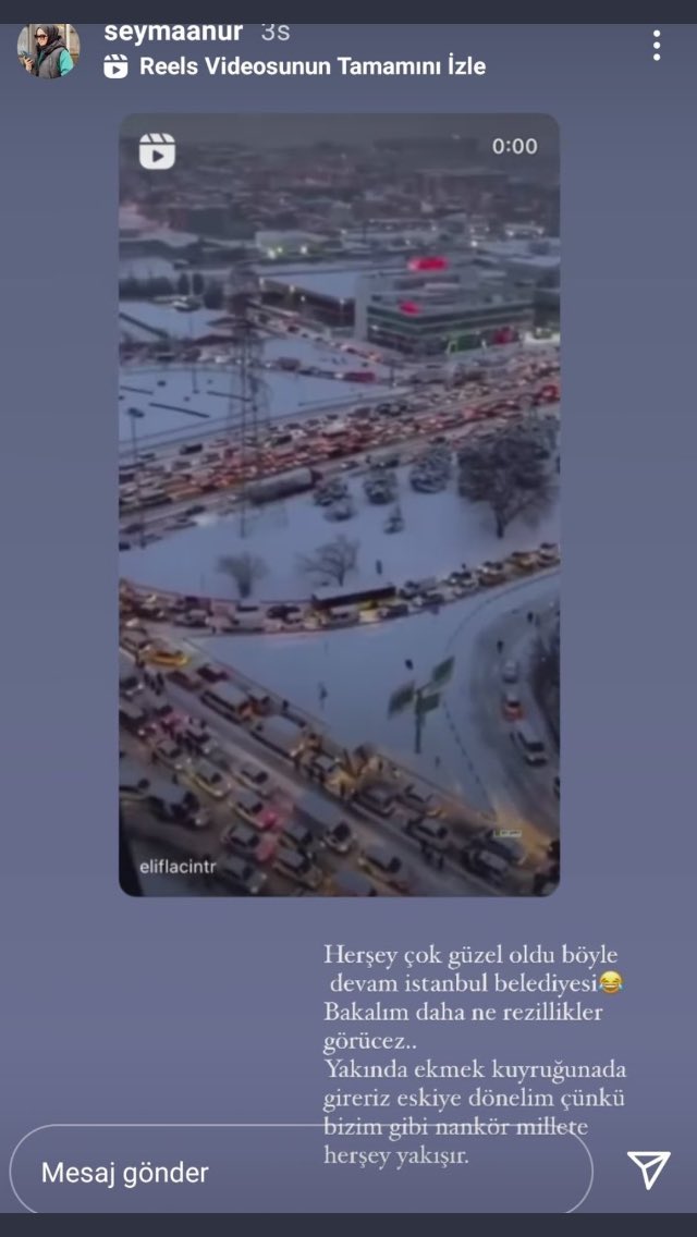 İnsanlar zaten ekmek kuyruğunda. Halktan o kadar kopuk. Hadi ablacım işine bak sen.