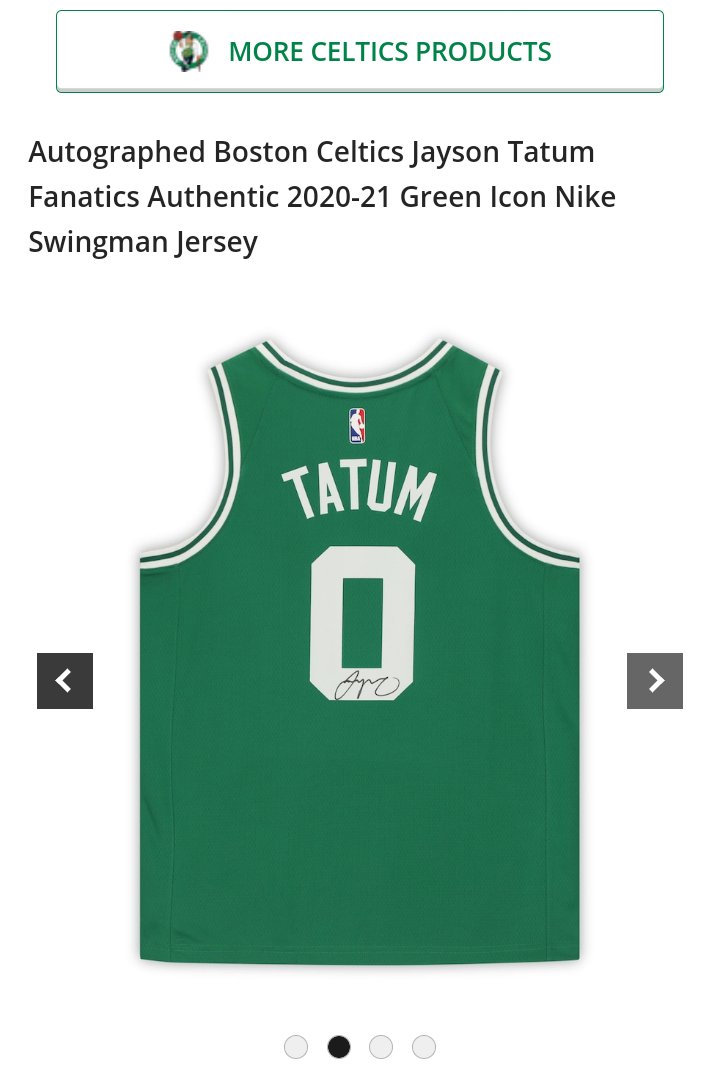 Jayson Tatum Autographed Boston Celtics Nike Authentic Basketball