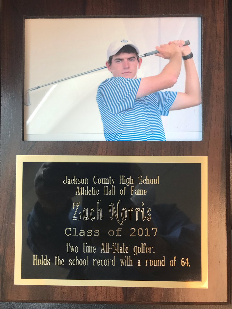 Jackson County High School (@jacksoncountyhs) on Twitter photo JCHS is honored to induct Zach Norris into our Athletic Hall of Fame.
⛳️ 2012 All “A” State Champions and Individual Runner-up
⛳️ 10th Region Player of the year (2013, 2014 & 2016)
⛳️ KHSAA 2014 Runner-up Kentucky Mr. Golf
<a href="/UKmensgolf/">Kentucky Men’s Golf</a> <a href="/ZachZnorris/">zach norris</a> JCHS is honored to induct Zach Norris into our Athletic Hall of Fame.
⛳️ 2012 All “A” State Champions and Individual Runner-up
⛳️ 10th Region Player of the year (2013, 2014 & 2016)
⛳️ KHSAA 2014 Runner-up Kentucky Mr. Golf
<a href="/UKmensgolf/">Kentucky Men’s Golf</a> <a href="/ZachZnorris/">zach norris</a>