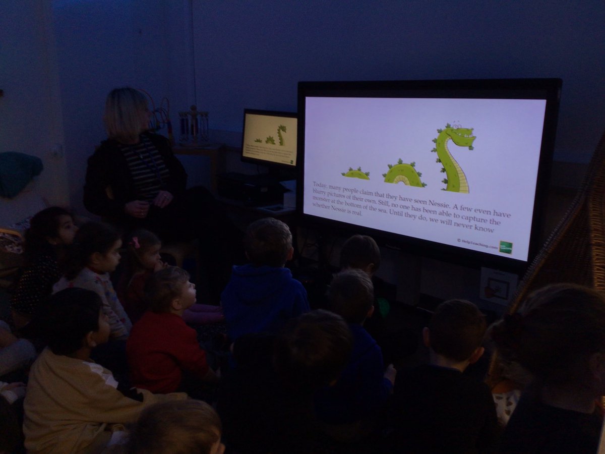 NurseryClackPs's tweet photo. As children are interested in sea creatures, today they were learning about The Loch Ness Monster. They watch some stories and also Blue planet program, finding out that was thought to be part dinosaur/sea creature(Plesiosaurus) #Learningfacts #Nessie https://t.co/EosYdpMNPp