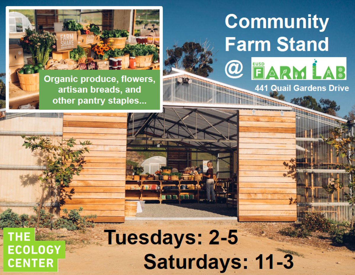 Farm Stand open today from 2-5!

Run by @theecologycenter