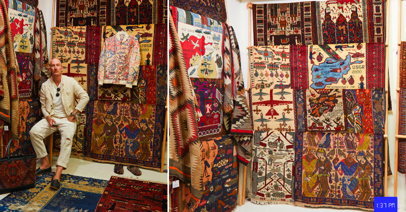 atballplayers's tweet photo. We spoke with @mikaelkennedy of King Kennedy Rugs about his selection process, the meaning associated with the rugs, and what's next for the brand.

📝: @CharKol97