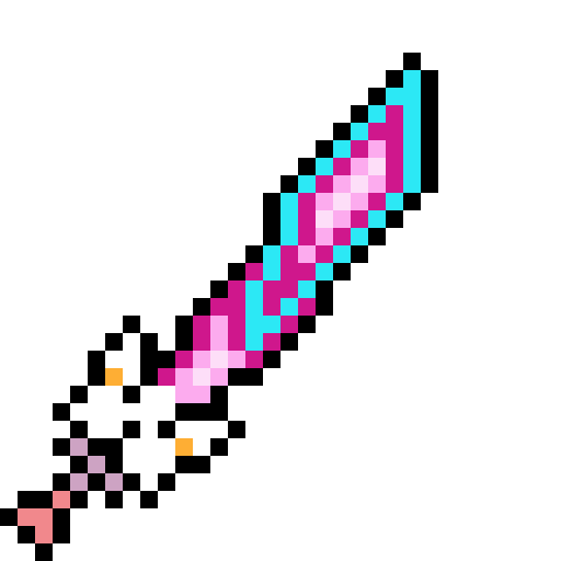 BOGT_ARTS's tweet photo. Terraria weapons. Maybe I chose the wrong colors #Terraria https://t.co/KrOBhU8Iq0