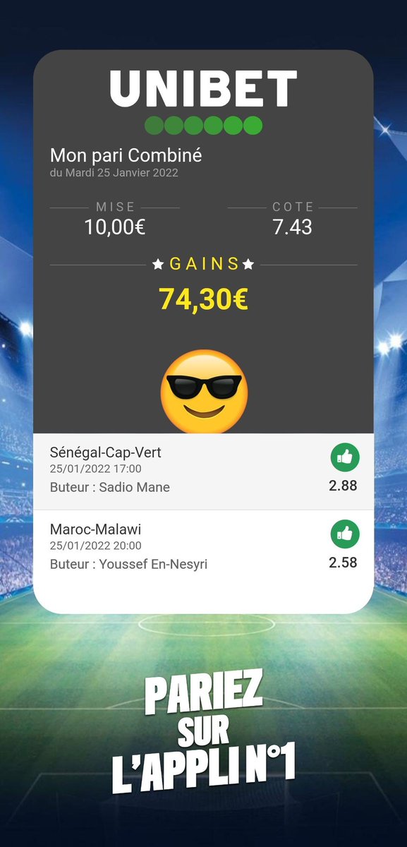 GoBill10's tweet image. Merci @UnibetFrance 
#TeamParieurs