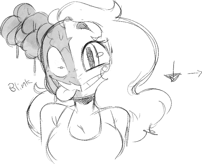 Also some doodles of Cele I made the animation into 