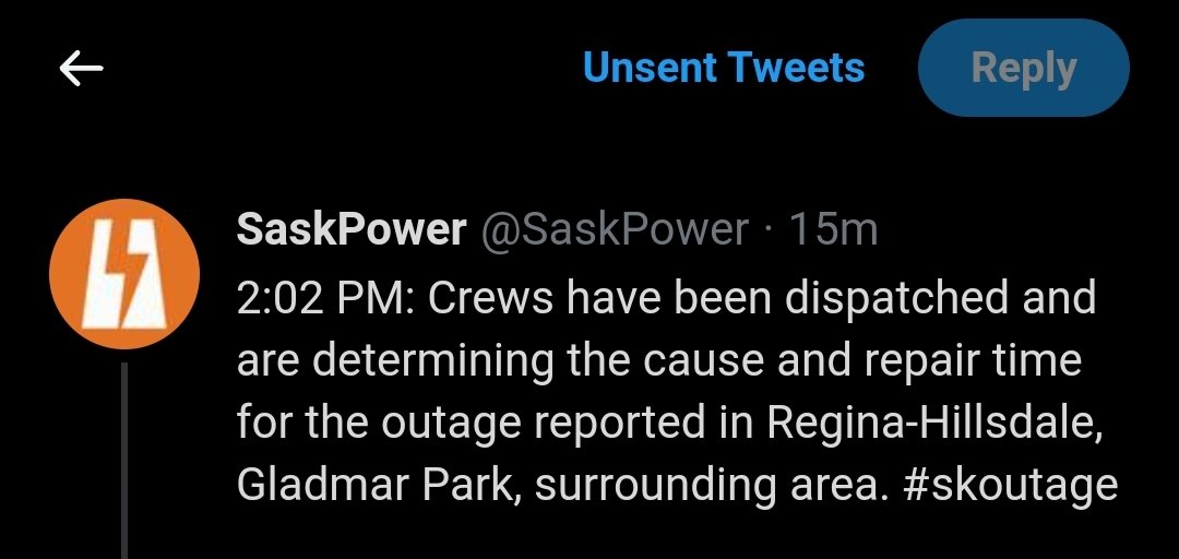 _Reynard_'s tweet photo. @SaskPower You probably want the person who posts your social media to also proofread their tweets. It's "Gladmer" Park. https://t.co/ICf0wUrbwQ