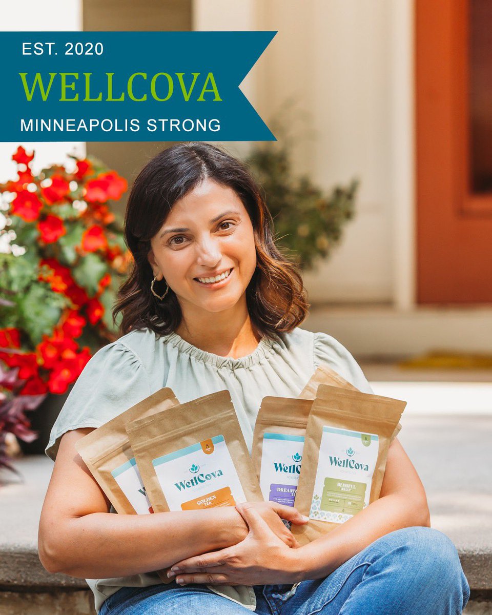Member Highlight 🤩
Introducting WellCova . After a year filled with challenges and uncertainty, Asma found herself relying on the ritual of tea-drinking and wanted to bring the health benefits of tea to the community. 

wellcova.com/shop

#mpls #tea #Health