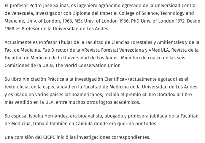 Mibelis's tweet photo. Dos brillantes profesores alcanzados por la tragedia, la injusticia social, la soledad familiar, el abandono del Estado. La muerte de ella y el estado de deshidratación/desnutrición severa de él, ilustran el grave entuerto que urge remediar en Venezuela. 
https://t.co/Ev3T01myKi https://t.co/LX85PpZefe