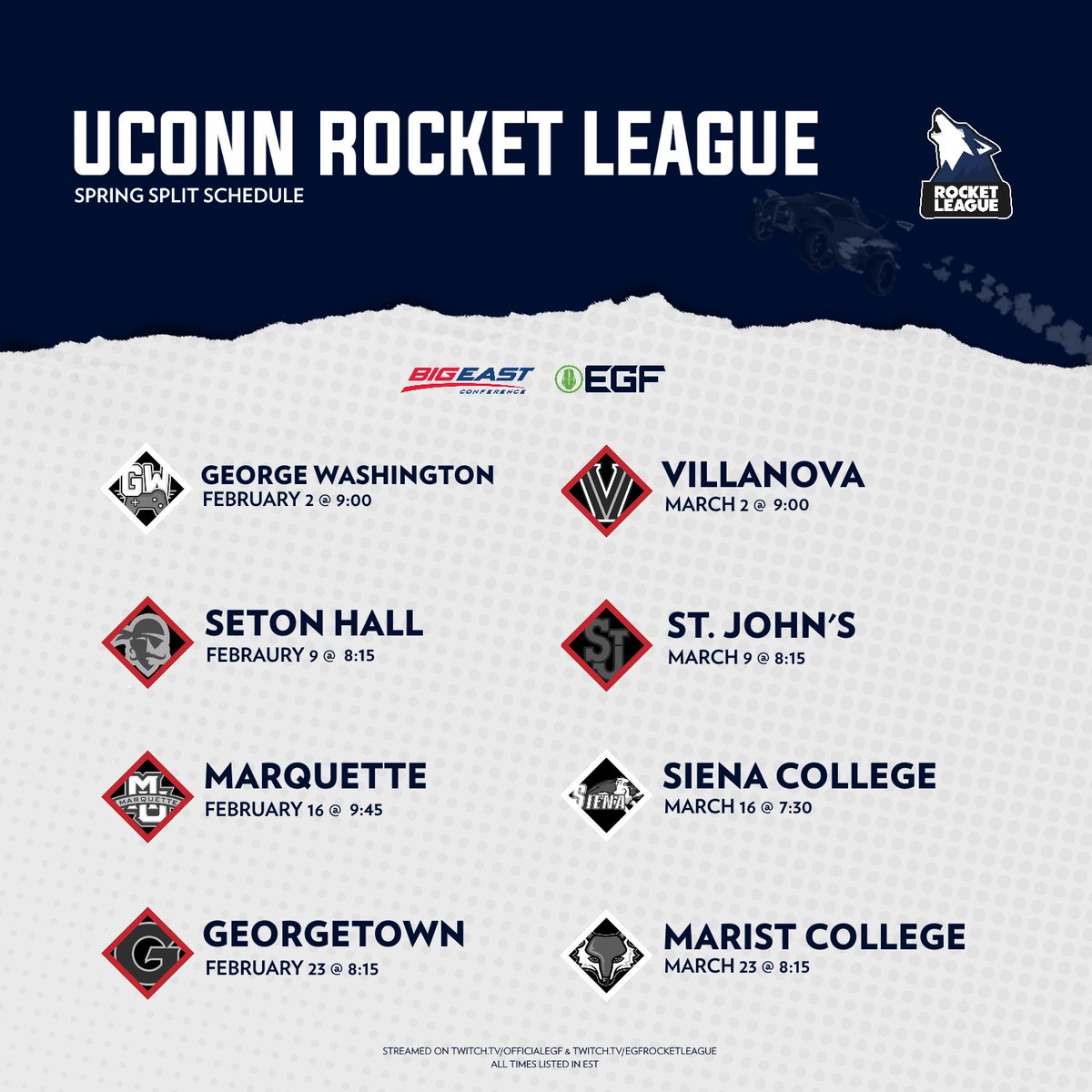 UConn Rocket League tweet media