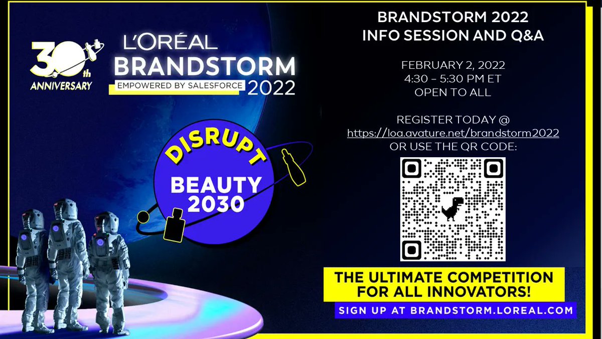 Are you innovative? Loreal is hosting a competition to discover the next dimension of sustainable and inclusive beauty! Learn more here on Feb 2: buff.ly/3qNvCN7 OR Register here: buff.ly/2QsEPaS. Closes Feb 28, 2022!