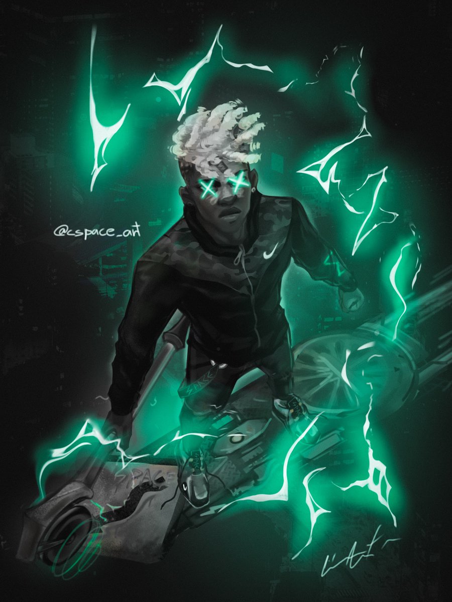 cspace_art's tweet photo. ⌛"Ekko of the streets"⌛
// Bem que uma skin dessas podia chegar pra gente

❤️+🔃+💬 Pra dar aquela força pro artista

#Arcane #ekko #LeagueOfLegends #art https://t.co/b8Vvhh1lt2