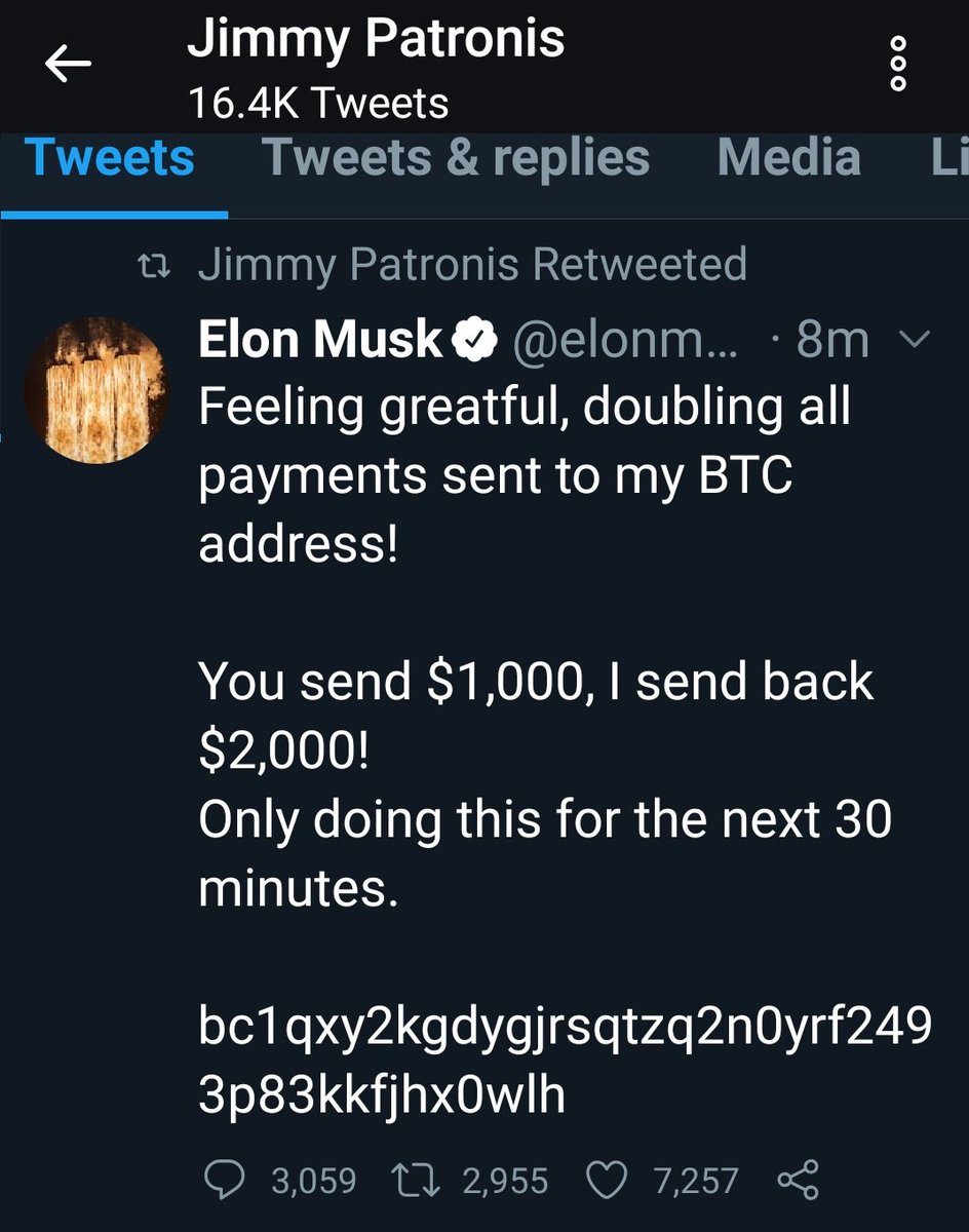 FlaBandit's tweet photo. @FLDFS please tell me you have tips in those resources about falling for OBVIOUSLY FAKE offers on social media, especially when they involve influencers and/or untraceable #bitcoin scams https://t.co/VG6HmLvljD