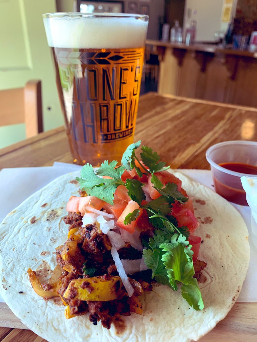 Take your Tuesday up a notch, because it's #TacoTuesday at #StonesThrowMacPark, and ALL growler fills are just $10 at #StonesThrowStifftStation!