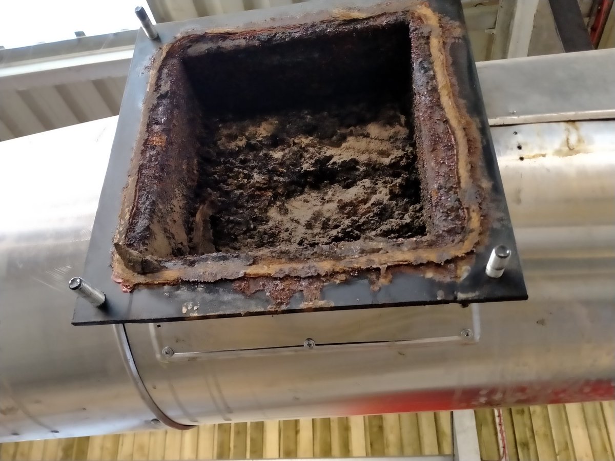 KeithMarchant's tweet photo. So the saga continues with the heat exchanger tubes being tarred up and the rezi gas valve being unusable and the pipework being completely blocked. A local engineering company are producing a new valve for us tomorrow and the rezi gas pipework is now clear. https://t.co/H2NUMGx0nG