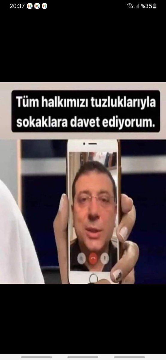 İstanbul u tuzluyorum, gözlerim kapalı.
Çok üzülüyorum, ana arterler tıkalı.
Kontak kaparken bütün araçlar ve otoyolda yürürken bütün çocuklar,
Bir sofra var önümde, rakı balıklı. 
İstanbul u tuzluyorum, gözlerim kapalı...
İstanbul Büyükşehir Belediye Başkanı #imamoğluistifa