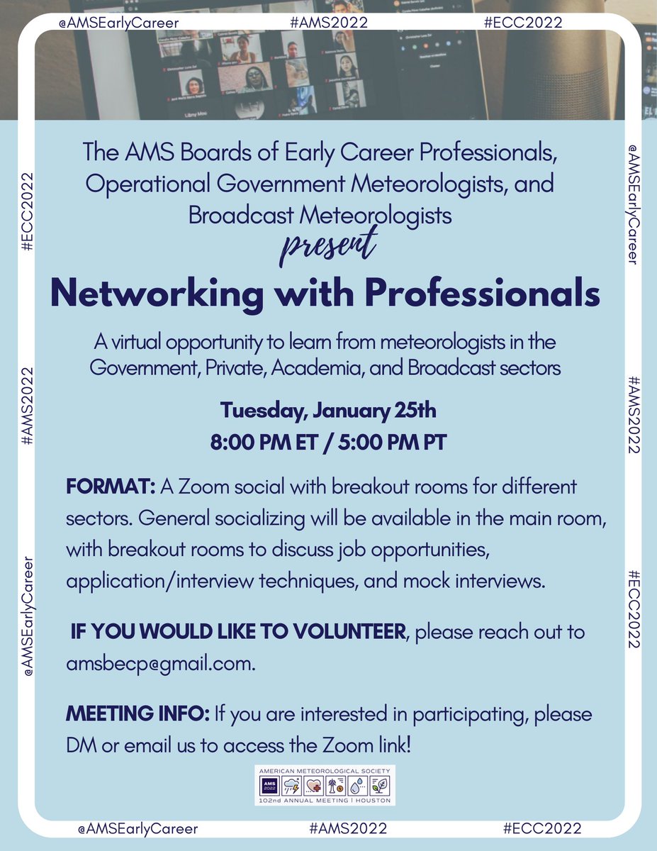 Tonight's the night!!! #NetworkingWithProfessionals with @amsbogm & @AMSBroadcaster Don't miss this awesome, FREE opportunity to get tips and advice on all things job prep - applications, resumes, interview practice, & more! RSVP below ⤵️ #AMS2022