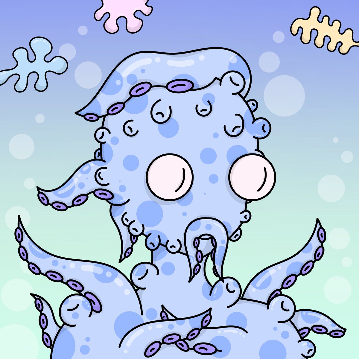 CloodlesNFT's tweet photo. Today we have a special one. As we've said, there are 5 1/1 Cloodles. Three of them already revealed on our website. 

Welp, time to meet the 4th one.
Here's the Squidle!

#NFTCommunity #NFTs #NFTdrop #NFTCollection #nftcollectors #opensea #NFT https://t.co/Hhkzo10NXg