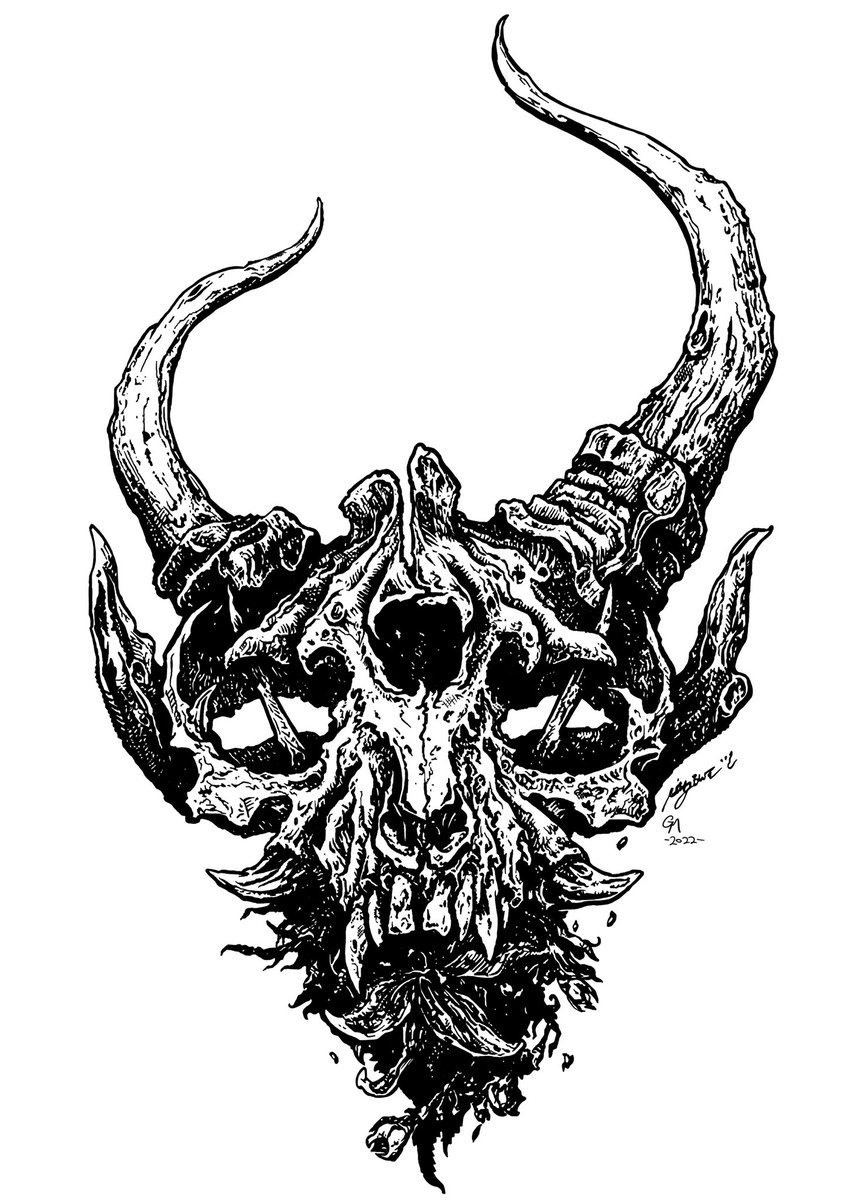 geoffmcgrathink's tweet photo. I decided to ink the band art of #Demonhunter love this, cuz of the crazy #detail. 
What do you think???
#iPadPro #inker #creative #artwork #Procreate #ApplePencil #geoffmcgrathink https://t.co/wTumxEa1KT