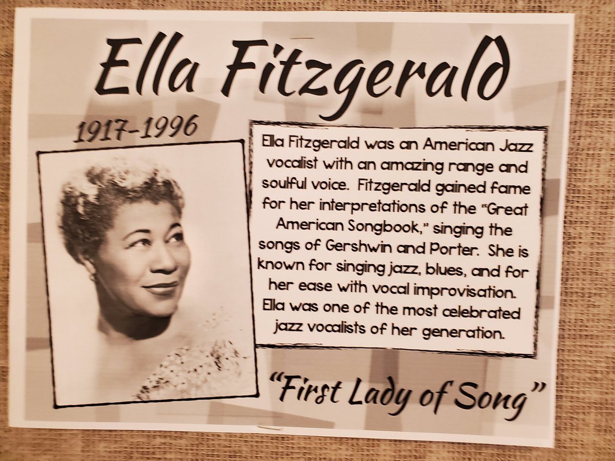 The other bulletin board creation. This one all about famous black musicians.