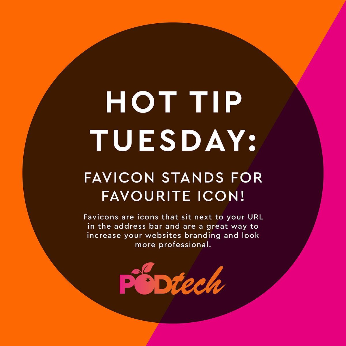 PODTech_Network's tweet photo. #HotTipTuesday
🪄Favicons are icons that sit next to your URL in the address bar!
⭐️They are a great way to add to your websites branding and look more professional
👉🏼https://t.co/ZOf2QcOZ89
#Wordpress #Favicons #TechForGood #webknowhow #seotips #wordpresstips #tuesdayvibe https://t.co/DIC5q7TZrs
