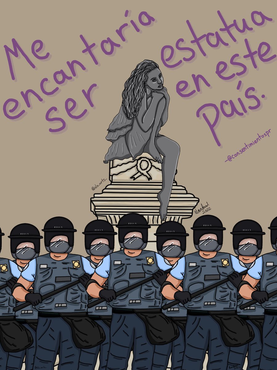 “Me encantaría ser estatua en este país.” - con.sentimientospr