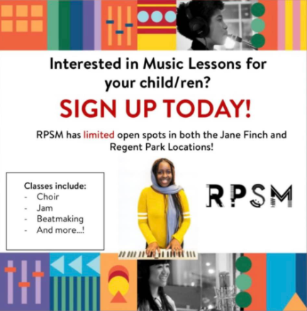 NCFST's tweet image. ◾ FREE MUSIC LESSONS! ◾ 
Regent Park School of Music is now accepting new students (aged 6-18) into virtual classes at both Jane Finch and Regent Park locations. 
Classes begin Mon, Jan 31st. 
Contact adminjf@rpmusic.org for more info. 

#NCFST #regentpark #freemusiclessons