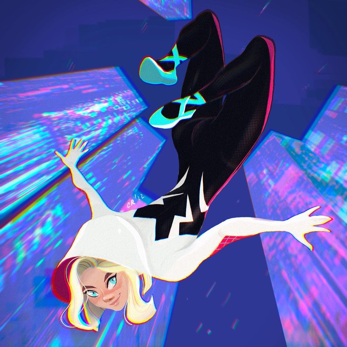 CarlaIllustra's tweet photo. I went into the spiderverse and brought back this :) #spoderverse #SpiderGwen #fanart https://t.co/fGfqLrtgLX