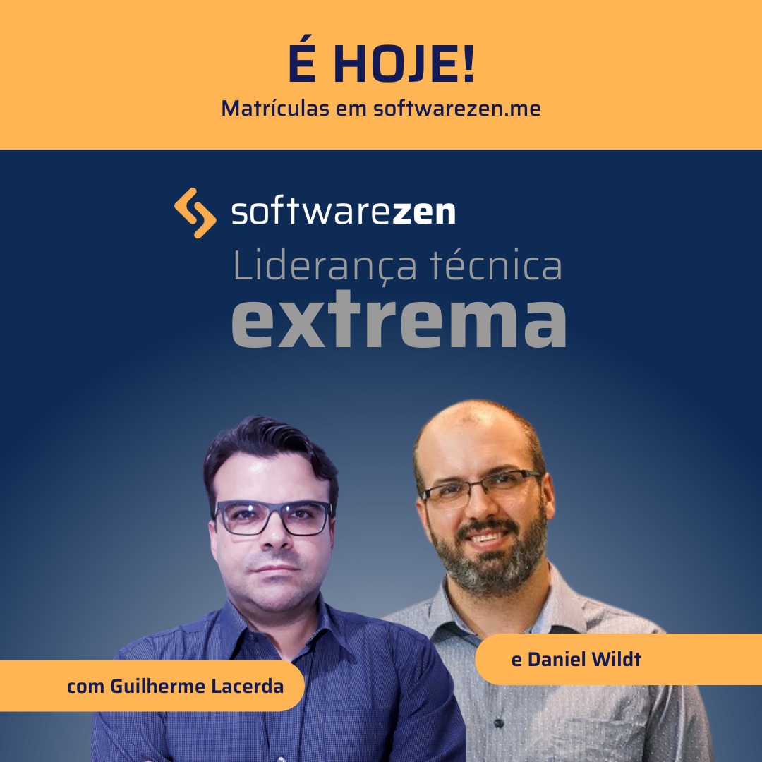 dwildt's tweet photo. Daqui a pouco começa a primeira edição do curso Liderança Técnica Extrema, onde acompanho @guilhermeslac! #softwarezen #lean #leanthinking #extremeprogramming #modernagile #systemsthinking #automation
https://t.co/dzbOftyHoy https://t.co/2qTlxULHvG