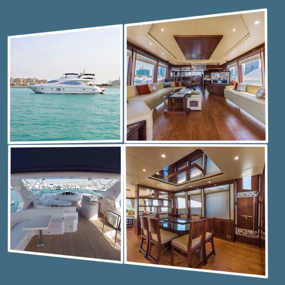 -10 to 40 persons can Rent a Yacht in a chosen size and sail on the open waters near Dubai Marina,
Atlantis,
Eye Dubai 
& burj al Arab. 
For booking: 
Wap:
+971 55 993 5993 
#yachtdubai #yachtrental #party #privetparty❤️😍🙂🍸🥂 #jbrview🌴😍🏙️ #birthday #sunsetlovers #islandview