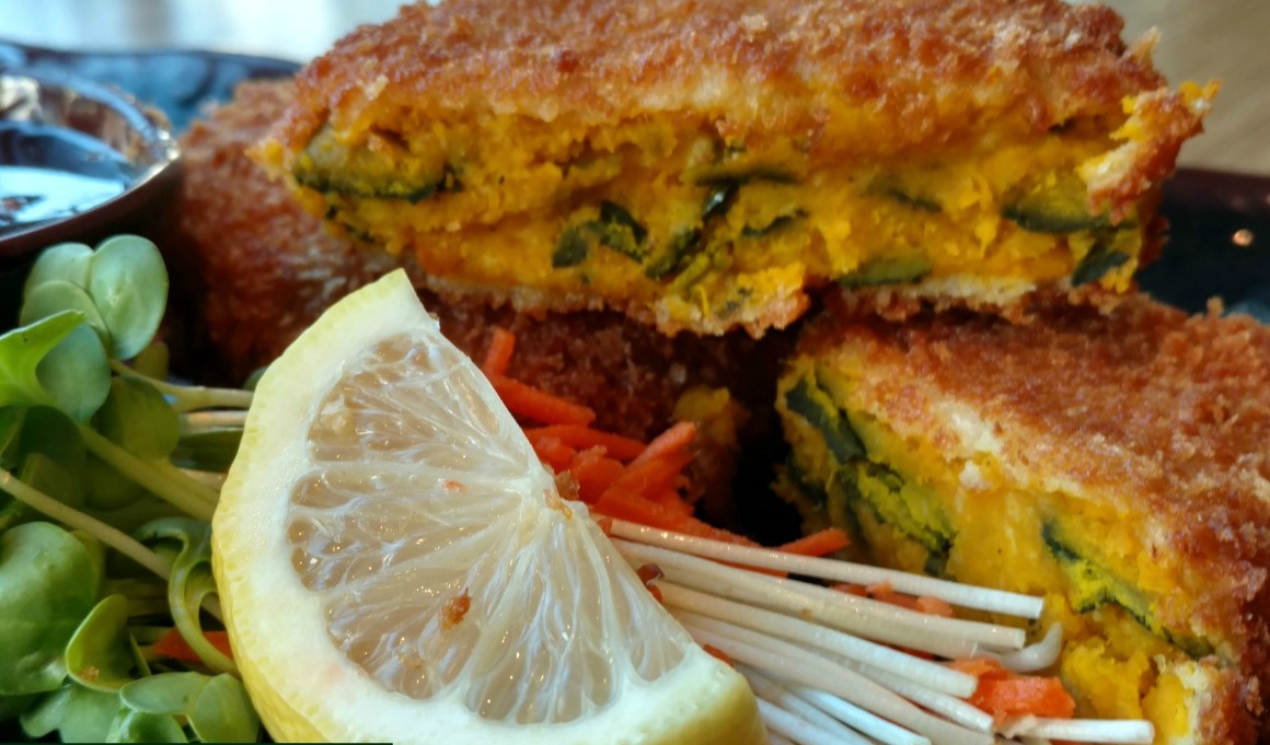 HurryCurryToSEA's tweet photo. #Kabocha (Pumpkin) Croquettes. We make from scratch in-house. #Korokke #JapaneseEats #SouthLakeUnion #SLUEats #SeattleEats https://t.co/nr2PjcJXFB