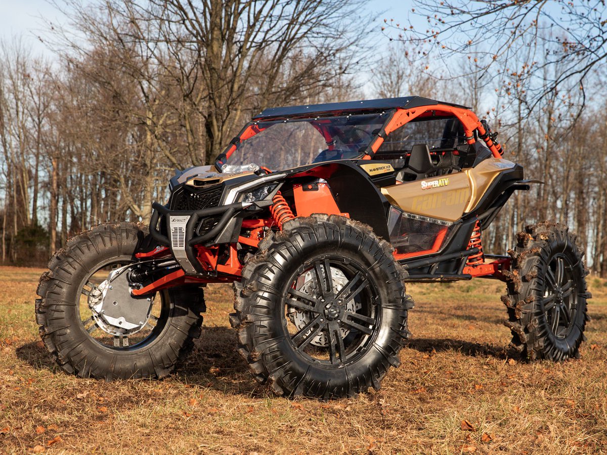 superatvtweet's tweet photo. 🛡 The crap on the trail is supposed to stay on the ground, but sometimes your front tires can pick up branches &amp; drive them right through your wheel well. 😲 If you want to avoid the situation, install #SuperATV’s #CanAm #MaverickX3 Inner Fender Guards! 💪😎 #LetsRideSafe https://t.co/BNor8eSHSR