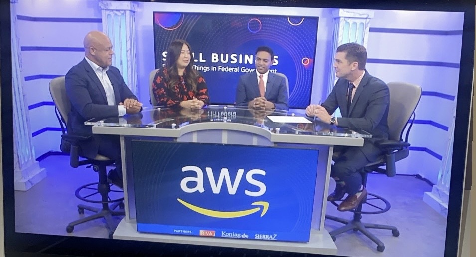 RIVA CTO, Raj DasGupta guest starred on @awscloud   1st episode of #SmallBusinessBigThings TV series🎬 
🙏🏽 BIG thanks to Jillian Swenson, Tricia Edmonds, Sandi Collins at #AWS! And shout out to 🤩co-stars Miji Chung at Koniag Government Services and Rafael Fagundo at @Sierra7Inc