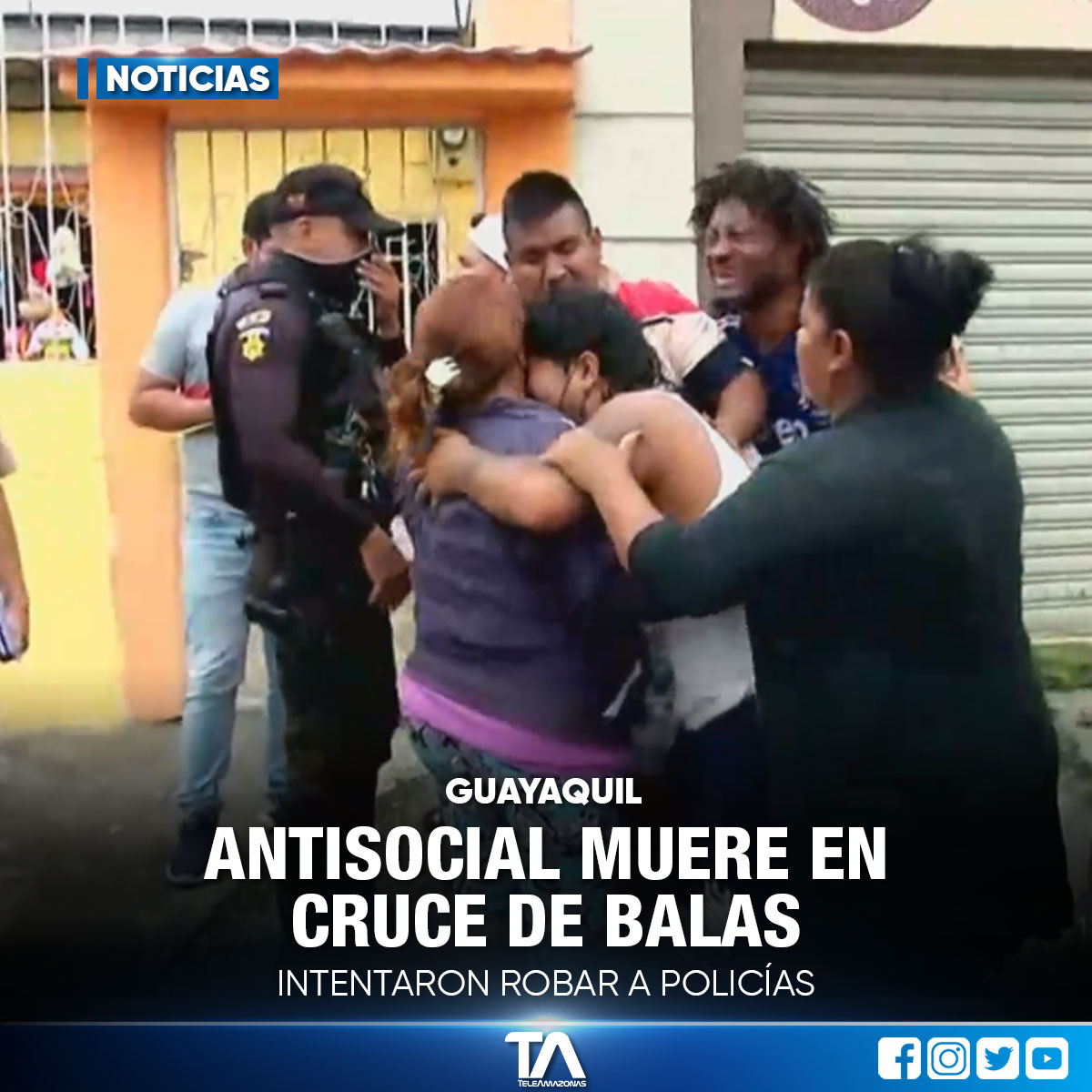 teleamazonasec's tweet photo. Sujetos en moto intentaron robar, sin saber que las víctimas eran policías vestidos de civil. https://t.co/jqX9dJUbPz https://t.co/waDipOM3id