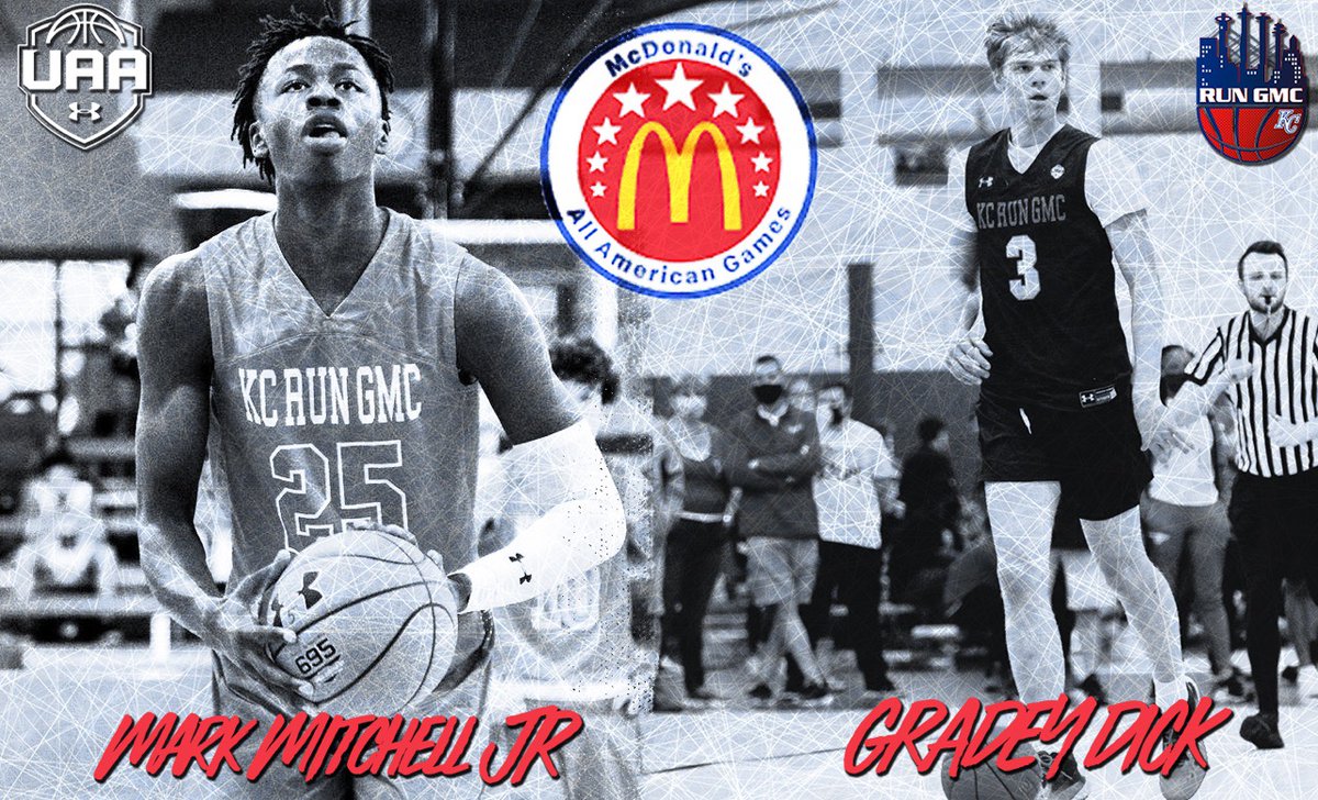 Congrats to <a href="/Mark_mitchell25/">Mark Mitchell</a> and <a href="/gradey_dick/">Gradey Dick</a> on their McDonald's All American Selection! Bigtime fellas!!!