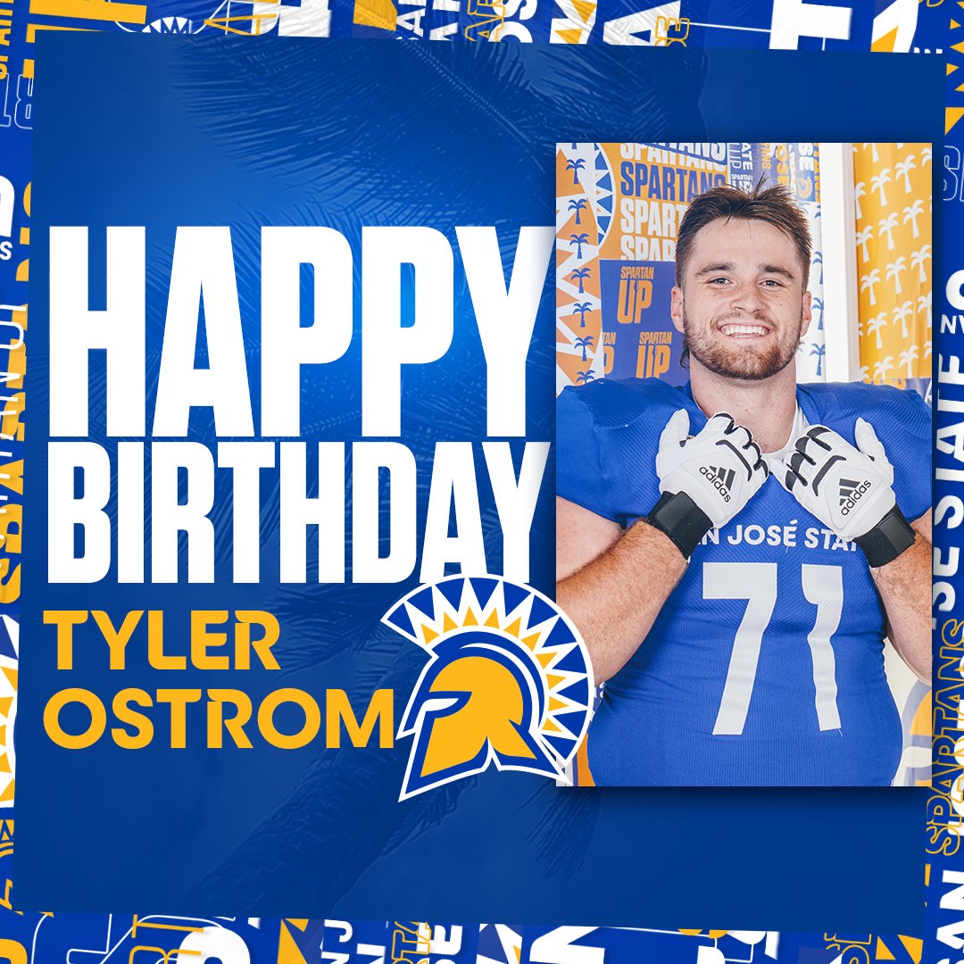 Happy Birthday to Offensive Lineman <a href="/tylerostrom72/">Tyler Ostrom</a> 🎉🎉

#SpartanUp